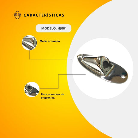 Placa Metálica Para Conector De Plug HJ001