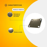 Tapa Metálica Cromada Para Brazo de Guitarra Eléctrica HN001CR