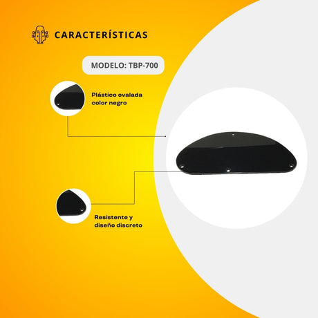 Tapa Ovalada De Plástico Para Guitarra Eléctrica TBP-700