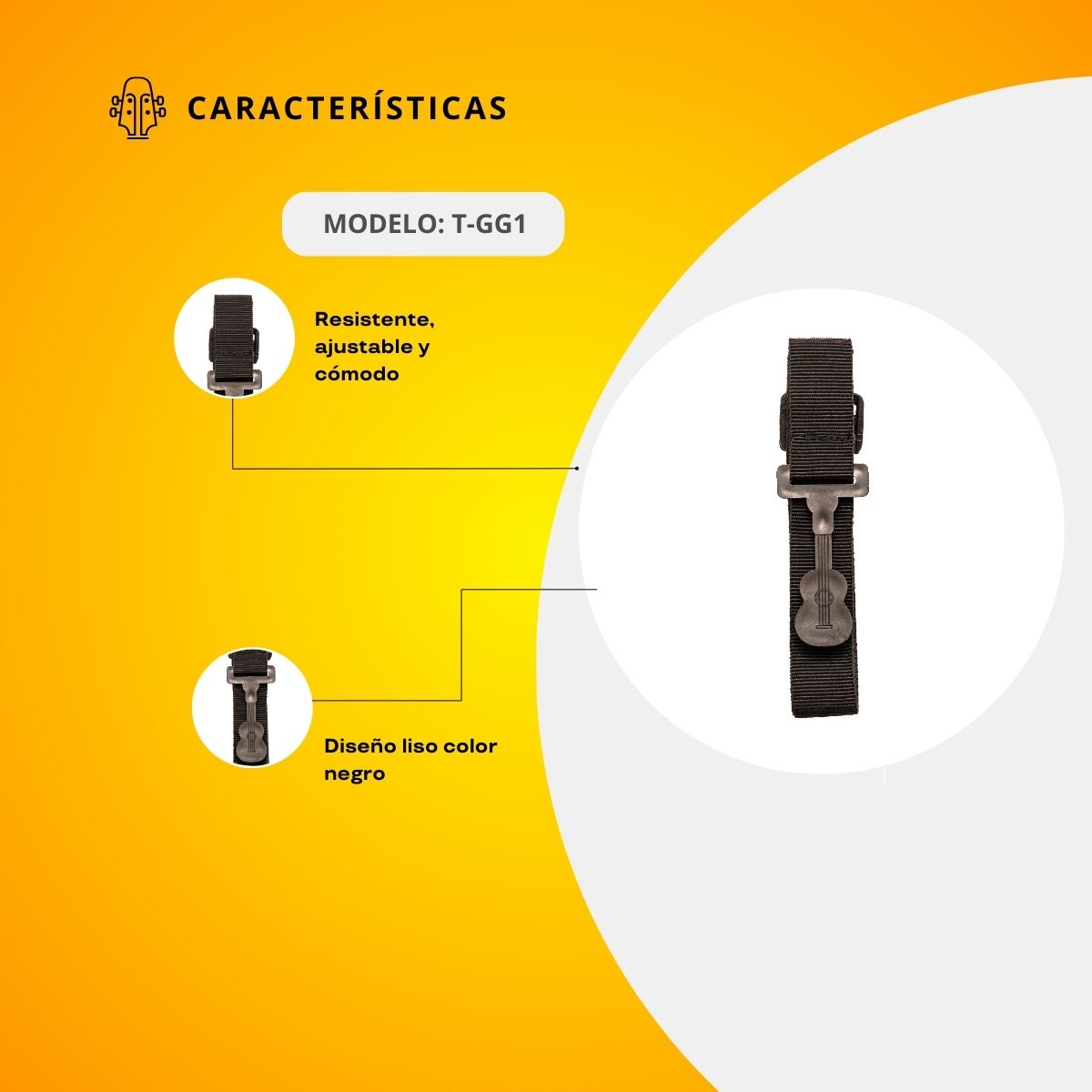 Tahalí para Guitarra Clásica T-GG1