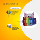 Xilófono Didáctico 8 Notas En Forma De Cochino XCC