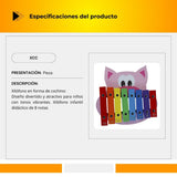 Xilófono Didáctico 8 Notas En Forma De Cochino XCC